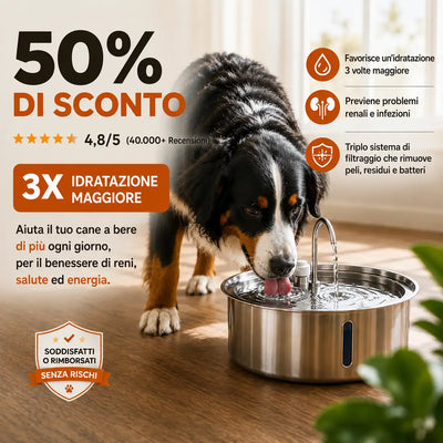 AcquaPura – Più Idratazione e Benessere per il tuo Cane